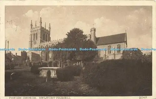 R593674 Newport Pagnell Parish Church J Line 1914