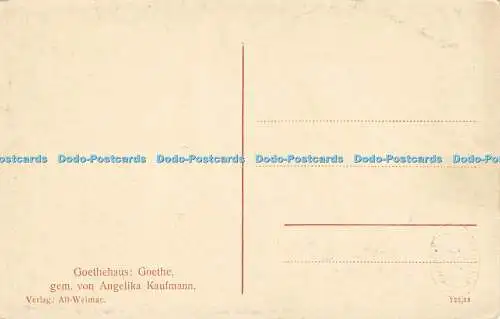 R589908 Goethehaus Goethe Juwel von Angelika Kaufmann Alt Weimar