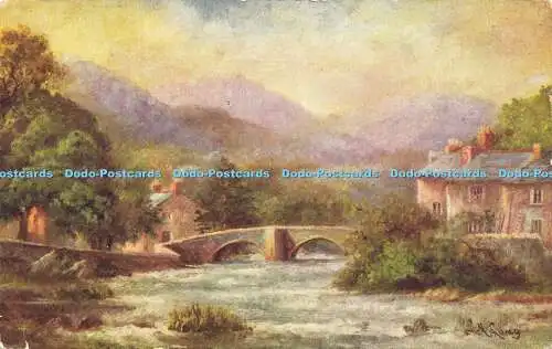 R591786 Beddgelert North Wales Photochrom L M Long