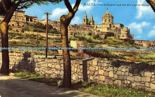 R597849 Malta Kathedrale und alte Hauptstadt Mdina Alfred Galea Zammit 1960