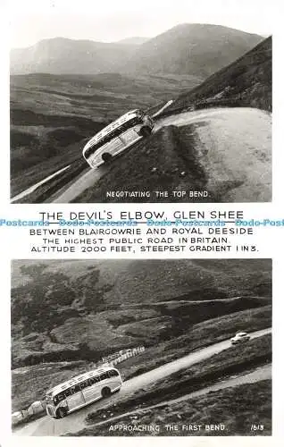 R589937 Verhandeln Top Bend Devils Ellenbogen Glen Shee Annäherung an erste Kurve 1613