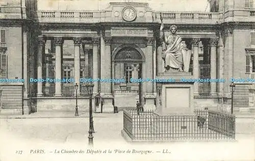 R593710 Paris La Chambre des Deputes et la Place de Bourgogne LL 237 L Imprimeri