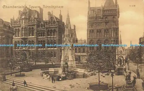 R591815 Chamberlains Square Birmingham Valentines Serie 1909