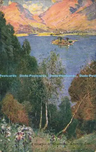 R589945 A Glimpse of Grasmere Evening Sun English Lakes Series No 7 W T Palmer a