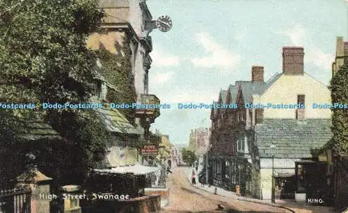 R591821 High Street Swanage King Fine Art Post Cards Shureys Publications 1907