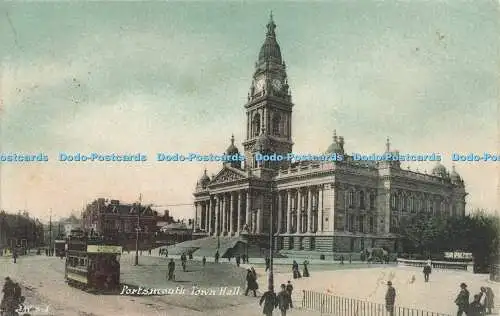 R591822 J W S J Portsmouth Town Hall J Welch 1907