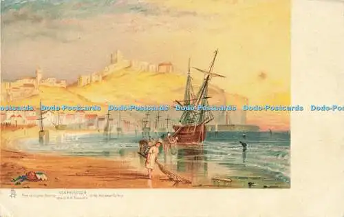 R597873 Scarborough nach J M W Turner National Gallery Tuck Art Postkartenserie