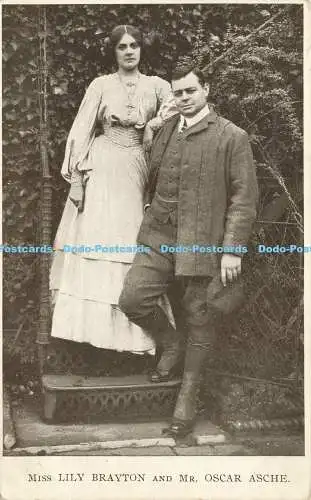 R589969 Miss Lily Brayton and Mr Oscar Asche My Queen and Romance Novelettes