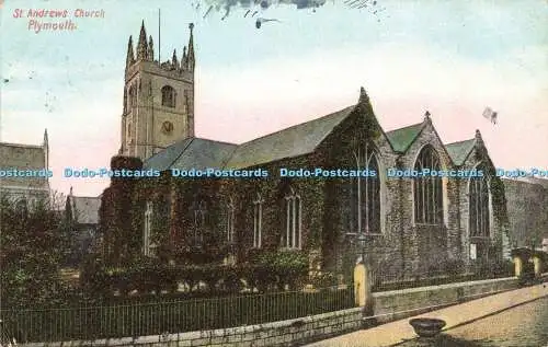 R595889 St Andrews Church Plymouth 1905