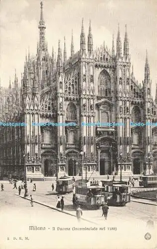 R589994 Milano Il Duomo Incominciato nel 1386 2 D R M