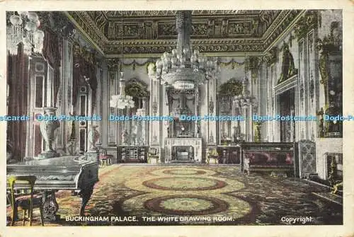 R595917 Buckingham Palace weißer Salon D und D 1906