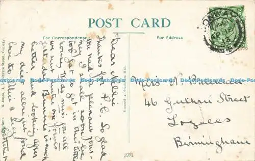 R590019 Das kleinste Haus Großbritanniens am Conway Quay Kitchen R Jones 1913