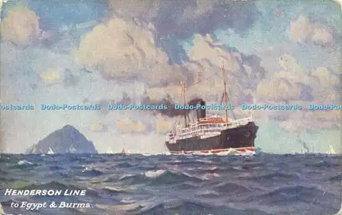 R597947 Henderson Line to Egypt and Burma McCorquodale Bill Hopkins Collection