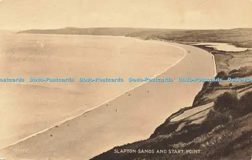 R593803 Slapton Sands and Start Point Valentine Sepiatype Series
