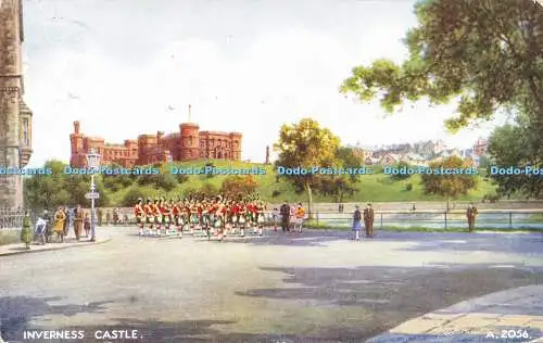 R591911 Inverness Castle A 2056 Art Colour B F C Parr Valentines 1953