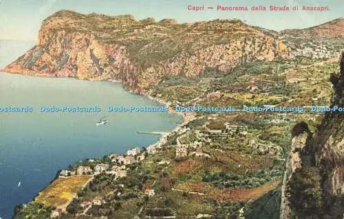 R595978 Capri Panorama dalla Strada di Anacapri Trampetti und Migliaccio
