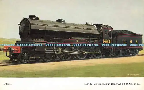 R593840 L M S ex Caledonian Railway 4 6 0 No 14800 Locomotive Publishing M Secre