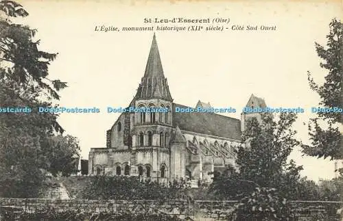 R593847 St Leu d Esserent Oise L Eglise Monument Historique XII siecle Cote Sud