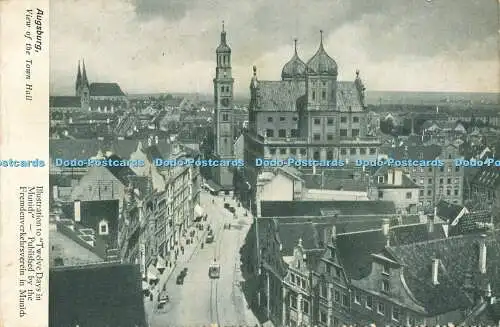 R595997 Augsburg Ansicht Rathaus Illustration zu Zwölf Tagen in München Fremden