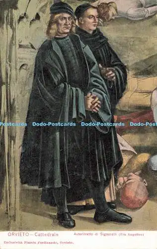 R590116 Orvieto Cattedrale Autoritratto di Signorelli Fra Angelico Fiamin Ferdin