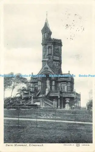 R590130 Kilmarnock Burns Monument W R and S Reliable Series 1905