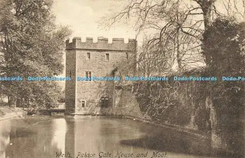 R591994 Wells Palace Gate House and Moat Friths Series No 2574B