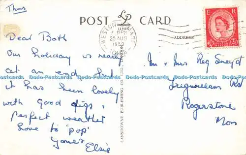 R596043 Sands and Grand Pier Weston Super Mare W7 1959 Lansdowne Publishing