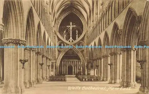 R592002 Wells Cathedral Nave East T W Phillips No 1058A Friths Series