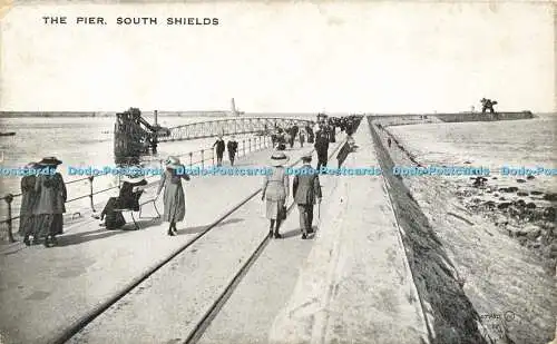 R596047 Pier South Shields 27780 Valentines Bromotone Series