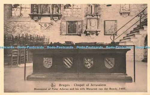 R593916 Brügge Kapelle Jerusalem Denkmal von Peter Adorno und seiner Frau Margree