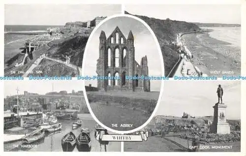 R598064 Whitby The Abbey Zick Zack and Spa The Harbour J Salmon Photostyle Multi V