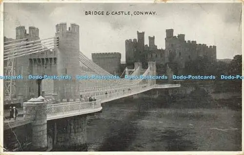 R598075 Conway Bridge and Castle E T W Dennis 1939