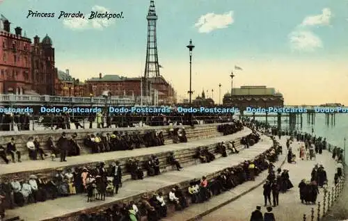 R596082 Princess Parade Blackpool County Serie W J P B 1914