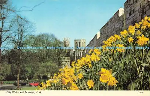 R593954 York City Walls and Minster E T W Dennis Photocolour 1978