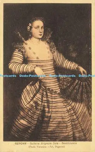 R590192 Genova Galleria Brignole Sale Gentildonna Paolo Veronese A Paganini