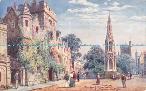 R592079 Martyrs Memorial Picturesque Oxford Series II Tuck Oilette 7644 H B Wimb