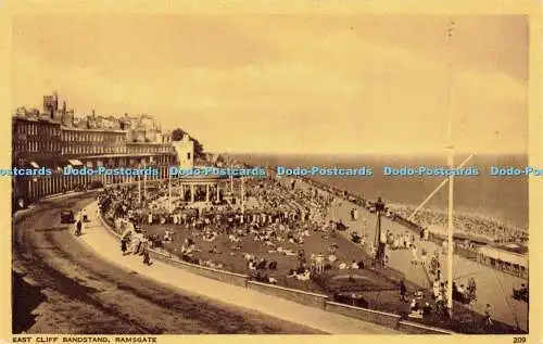 R596137 East Cliff Bandstand Ramsgate 209 A H und S Paragon Serie Margate