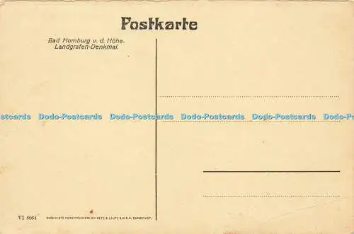 R594026 Landgrafen Denkmal Bad Homburg v d Hohe Metz und Lautz