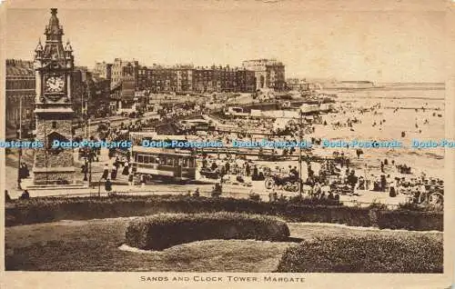 R592133 Sand und Uhrturm Margate J Welch