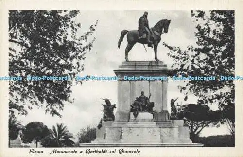 R592142 Roma Monumento a Garibaldi sul Gianicolo Enrico Verdesi