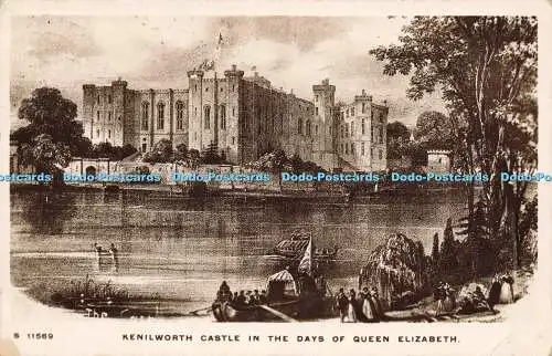 R594082 Kenilworth Castle in the Days of Queen Elizabeth W H S Kingsway Real Pho