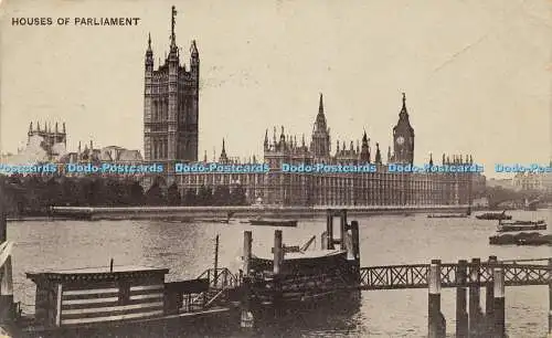 R594093 Houses of Parliament Auto Foto Serie 1908