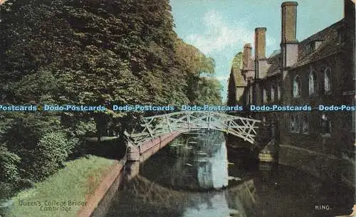 R594094 Cambridge Queen College Bridge Shureys Publications Series of Fine Art P