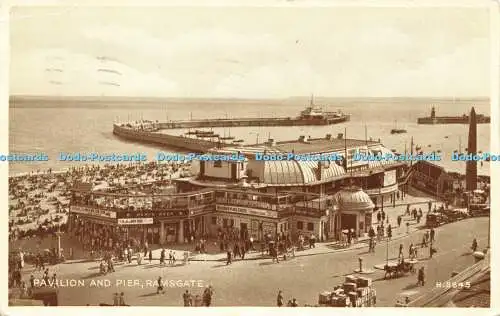 R596217 Pavillon und Pier Ramsgate H 5845 Fototypie Valentines 1954