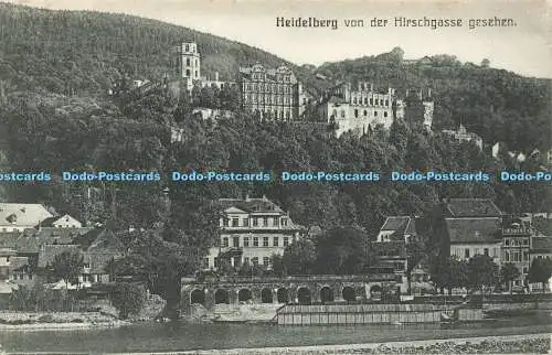 R598241 Heidelberg von der Hirschgasse Gesehen
