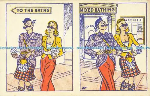 R594152 To the Baths Mixed Bathing William Foster