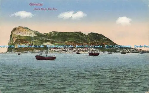 R594198 Gibraltar Rock from the Bay V B Cumbo