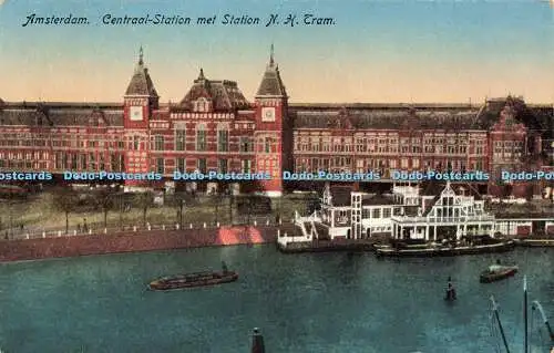 R598326 Amsterdam Centraal Station met Station N H Tram J Sleding No 13