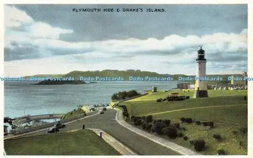 R598335 Plymouth Hoe and Drake Island E T W Dennis Newcolour