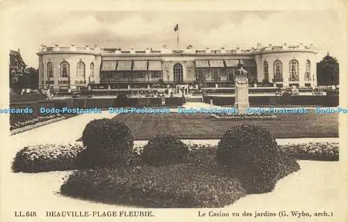 R592302 LL 648 Deauville Plage Fleurie Le Casino vu des jardins G Wybo Arts Phot